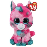 Ty Inc. TY Beanie Boos Gumball rosa och blå enhörning 36313