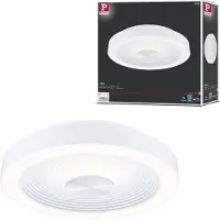 Paulmann PLM 71177, 1 lampor, LED, 3000 K, 2120 LM, IP44, Silver, Vit