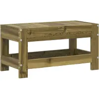 vidaXL Trädgårdspall 62x30x32 cm impregnerad furu