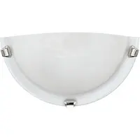 Eglo SALOME vägglampa i krom med alabasterglas