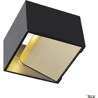 SLV Vägglampa , Logs In, dimbara, Svart, Hall, Metall, Modern