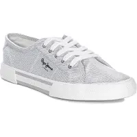 Pepe Jeans Sneakers BRADY PARTY W kvinnor - Silver - 37