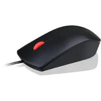 Lenovo Essential - Mus - höger- och vänsterhänta - optisk - 3 knappar - kabelansluten - USB - svart - för ThinkPad T16 Gen 4 21QN