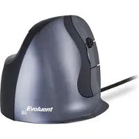 Evoluent VMDL WiFi mus Sladd Storlek: L Optisk Svart 6 Knappar Ergonomisk