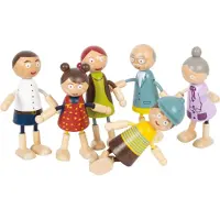 Small Foot Böjningsdockor familj av trä