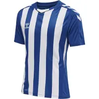 Hummel Matchtröja Core Striped - Blå/Vit Barn, storlek 164 cm