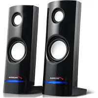 Audiocore AC860, 2-vejs, 2.0 kanaler, Ledningsført, 4 W, Sort