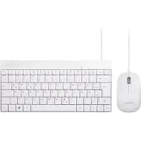 Perixx PERIDUO-212 W Tangentbord, mus-set Sladd Ergonomisk Tyska, QWERTZ Vit
