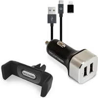 RealPower 168182, Automatisk, Cigarr tändare, 1 m, Svart, Silver