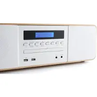 BigBen Interactive Thomson MIC201IDABBT - Mikrosystem - 60 Watt (Total) - vit, trä