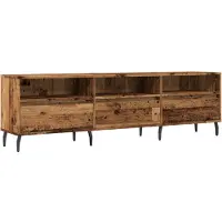 vidaXL Tv-bänk åldrat trä 150x30x44,5 cm konstruerat trä