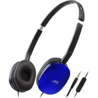 JVC HA-S160M-AU On-ear headset Sladd Stereo Blå Hopfällbara, Headset HiFi