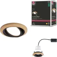 Paulmann 92238 Lanati infälld LED-lampa LED (RGB) 6 W Svart (matt)