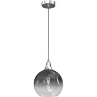 Eko-Light Glas pendellampa Monte , dimbar, Aluminium / grå / zink, Vardagsrum / matsal, Glas, Modern, Pendellampa