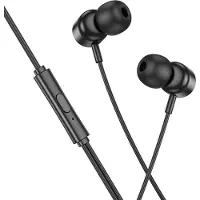 Hoco Type C wired headphones with microphone M122 black