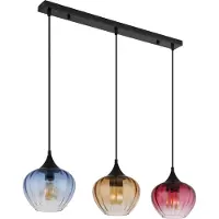 Globo Glas pendellampa Sander, dimbar, Multifärgad, Vardagsrum / matsal, Glas, Pendellampa