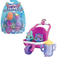 Spin Master FÖRPACKNING MED 2 HATCHIMALS + BARNvagn