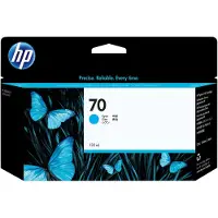HP 70 - 130 ml - cyan - original - DesignJet - bläckpatron - för DesignJet HD Pro MFP, T120, Z2100, Z3100, Z3100ps, Z3200, Z3200ps, Z5200, Z5400