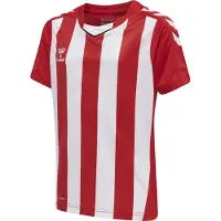 Hummel Matchtröja Core Striped - Röd/Vit Barn, storlek 116 cm