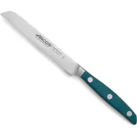 Arcos Tomatkniv - Arcos - Brooklyn - 13cm - Rostfritt stål - Handtag i turkos micarta turkos