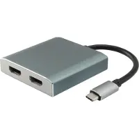 Equip Usb C Till 2xhdmi Adapter