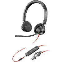 Poly 3325-m Usb-c +usb-c/a Voip-hörlurar