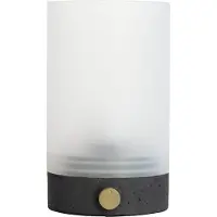 Dyberg Larsen Design bordslampa Cozy, dimbar, Aluminium / grå / zink, Vardagsrum / matsal, Betong, Design, Bordslampa