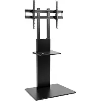 Maclean Brackets Slim TV Floor Stand Wit h Shelf MC-865