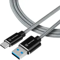 Tactical Fast Rope Laddningskabel - USB-A/USB-C - 0.3m