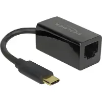 DeLOCK USB 2.0 Adapter [1x USB-C hane - 1x RJ45 hona] - Netzwerkadapter - USB-C 3.1 - Gigabit Ethernet x 1 12.7 cm