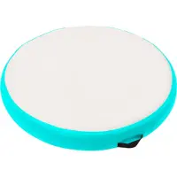 vidaXL Uppblåsbar gymnastikmatta med pump 100x100x20 cm PVC grön