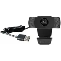 Conceptronic AMDIS01B - Webbkamera - färg - 2 MP - 1920 x 1080 - 1080p - ljud - USB 2.0 - MJPEG, H.264, YUV