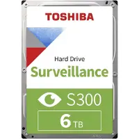 Toshiba S300 Surveillance - Hårddisk - 6 TB - inbyggd - 3.5" - SATA 6Gb/s - 5400 rpm - buffert: 256 MB