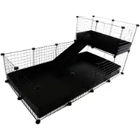 C&c Modulär 4x2 Gnagarbur Med 2x1 Loft Och Ramp