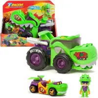 T-racers -set T-Racers T-Rex, bilar, med berättare och förare