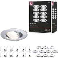 Paulmann 92116 Inbyggnadsbelysning Set 10 st LED GU10 100 W Krom (matt)