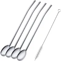 SmartaSaker Sugrör med sked 4-pack