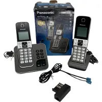 Panasonic KX-TGD322 Trådlös Telefon - Vit och Svart