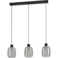 Eglo MOLOCHIO-Z LÅNGBORD L880 RGB/CCT 3X3,7W 1500LM SVART/SVART TRANSP.