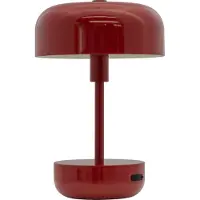 Dyberg Larsen Haipot bordslampa IP44 batteri röd Haipot, dimbar, Röd, Vardagsrum / matsal, Metall, Modern