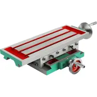 Vevor Fräsbord 17,7×6,7 tum (450 x 170 mm) Slidfräsbord 30 kg Multifunktionsarbetsbord Kryssfräsmaskin 2 axlar 4-vägs för alla borrstativ Bänkborrning Fräsmaskin
