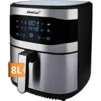 Steba HF 8000 FAMILY - Varmluftsfritös - 8 liter - 1.8 kW - rostfritt stål/svart