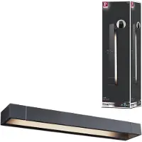 Paulmann Lucille 71205 Badrumsväggbelysning 17 W Varmvit Svart
