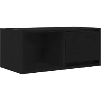 vidaXL TV-bänk svart ek 60x31x25,5 cm konstruerat trä