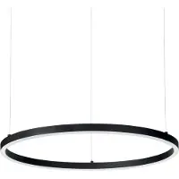 Ideal Lux Pendellampa Oracle Slim, Svart, Vardagsrum / matsal, Aluminium / grå / zink, Modern