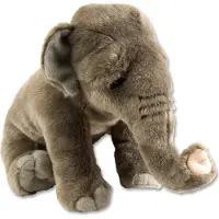 Wild republic Asiatiska Elefant Plush, Kramdjur, Gåvor till Barn, Cuddlekins 12 Tum