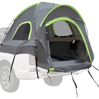Vevor Pickup-tält, passar 5,0-5,2 fot lastbilstält för camping, vattentätt PU2000 mm 2-3 personers sovplats för lastbilsflak med dubbla lagerdesignfönster, robust lastbilsflakskal med förvaringsväska