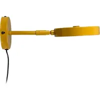 Dyberg Larsen Vägglampa Starlight, dimbar, Gul / orange, Vardagsrum / matsal, Metall, Design, Vägglampa, vägglampa inomhus