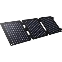 Trust Computer Products Zuny - Solcellspanel - portabel - 20 watt - 2 utdatakontakter (USB-C, USB) - svart