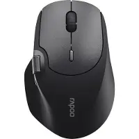 Rapoo MT560 - Mus - optisk - 9 knappar - trådlös - 2.4 GHz, Bluetooth 5.0, Bluetooth 4.0 - svart